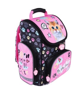  TORNISTER SZKOLNY ST.MAJEWSKI MY LITTLE FRIEND PINK DOG