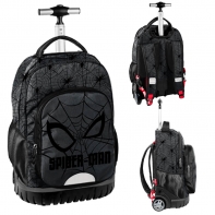  Trzykomorowy plecak szkolny na kółkach Paso 29L, Marvel Spider-Man