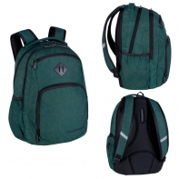 Dwukomorowy plecak szkolny CoolPack Break 30L Snow Green, E24022