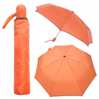 Porządny parasol automatyczny z lamówką, polska produkcja - szara