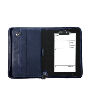 Skórzany receptownik (receptariusz) Gaskór w kolorze granatowym
