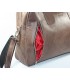Skórzana torba na ramię na laptopa, A4, brązowa