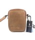 Mała saszetka męska na ramię skórzana, jasny brąz