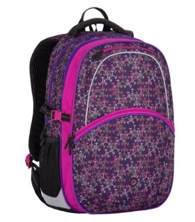 Plecak szkolny Bagmaster w fioletowo-różowy wzór