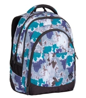 Superlekki plecak szkolny Bagmaster szary w plamy