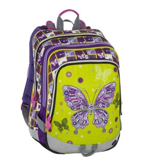 Plecak szkolny Bagmaster  trzykomorowy, motyl