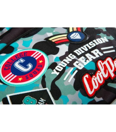 Plecak szkolny CoolPack Dart XL 27L, CAMO  BLUE BADGES A29113