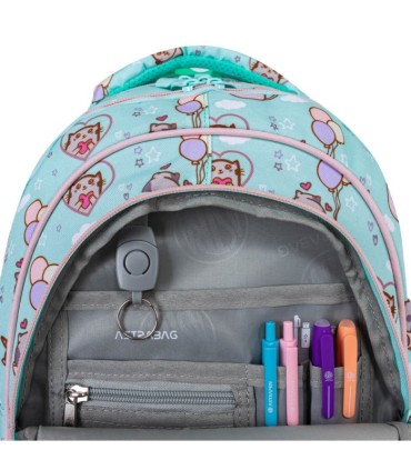  Plecak szkolny trzykomorowy Astra BAG AB330 KITTY'S WORLD