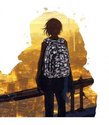Plecak szkolny trzykomorowy Derform BACKUP model X MANGA KOMIKS
