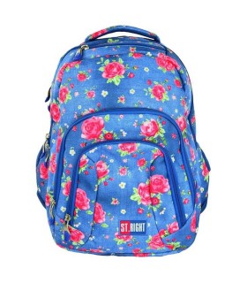 Dwukomorowy plecak szkolny St.Right 30 L, Garden