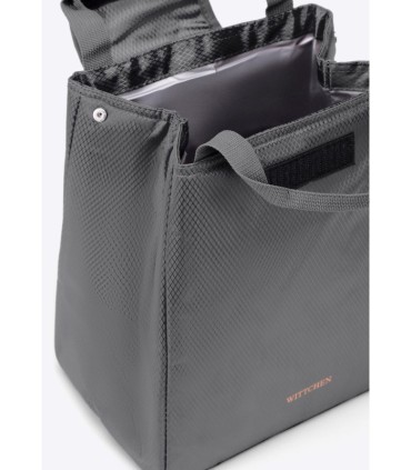 Wittchen torba na lunch / jedzenie z termoizolacją, trapezowa, szara