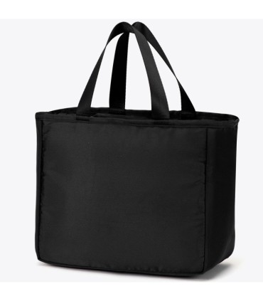 Wittchen czarna torba na lunch / jedzenie z termoizolacją, kieszeń na przodzie