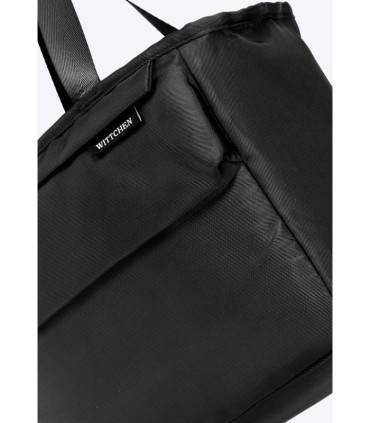 Wittchen czarna torba na lunch / jedzenie z termoizolacją, kieszeń na przodzie