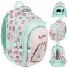 PLECAK SZKOLNY 4-KOMORY 22L ST.MAJEWSKI BP58 PUSHEEN PINK kotek