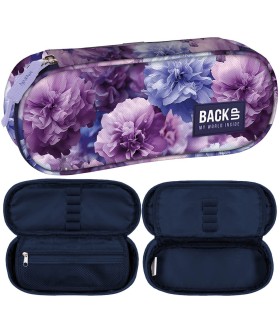 Piórnik saszetka usztywniona BackUP Derform A02 VIOLET BLOOM