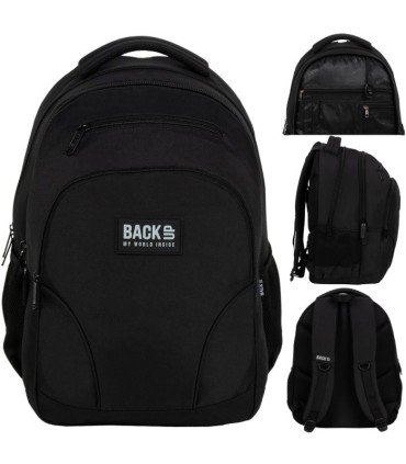 Plecak szkolny trzykomorowy 30 L Derform BACKUP model W CZARNY